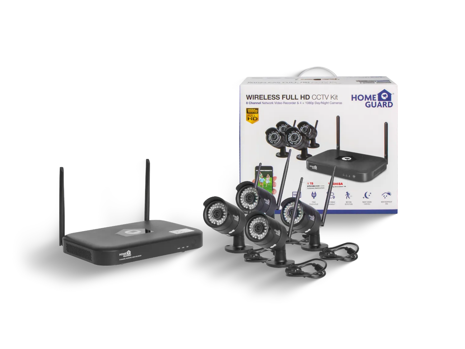 Home Guard Wireless Super HD CCTV Kit