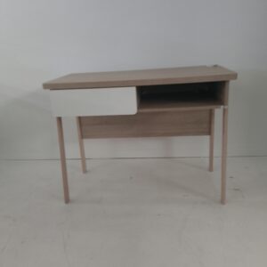 Oak and White Office Desk