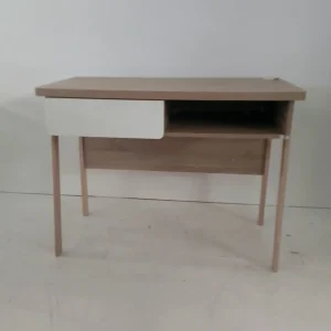 Oak and White Office Desk
