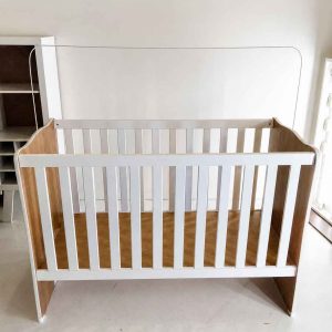 Skyla Baby Crib -White and Brown