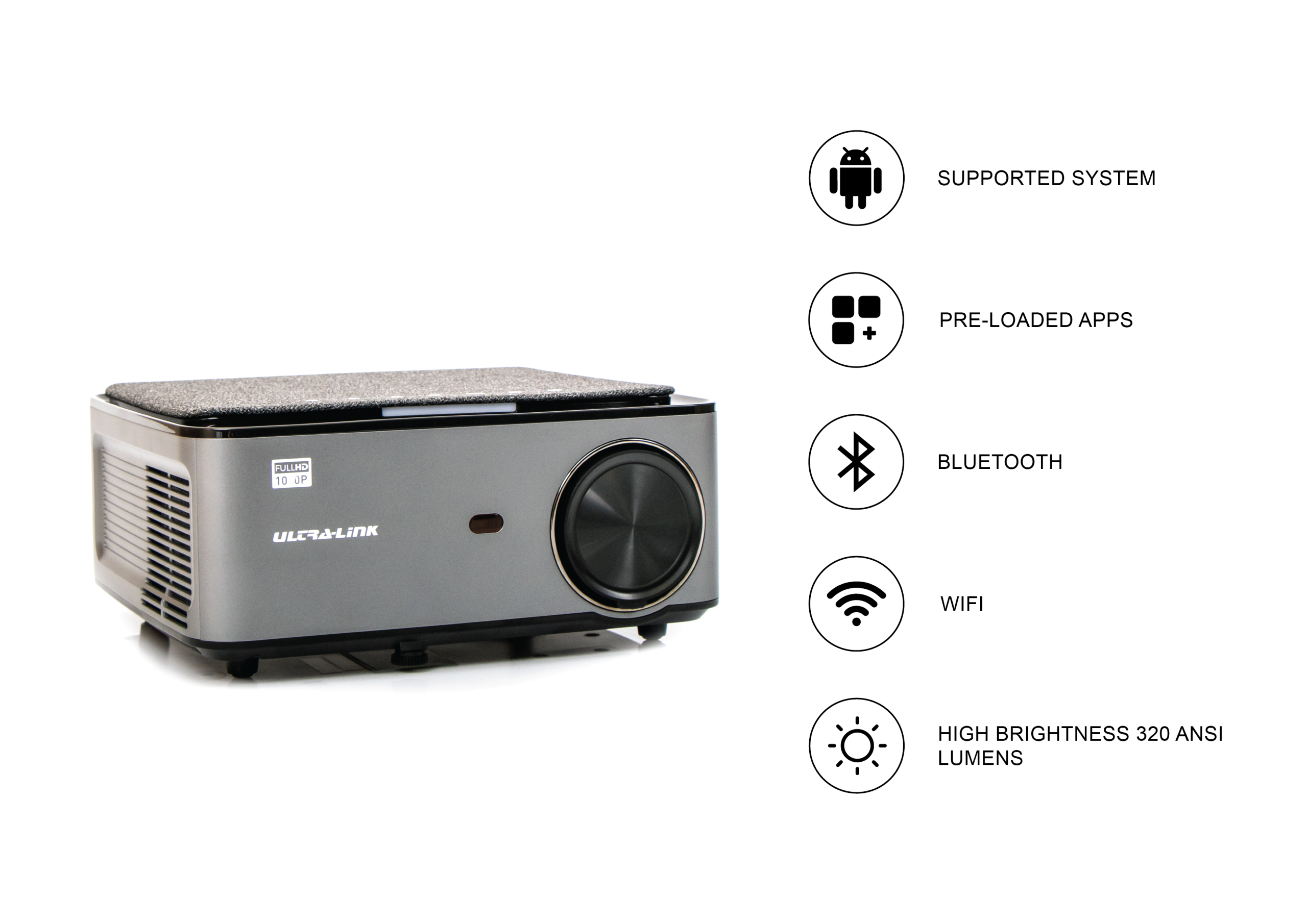 Ultra-Link PJ55 Smart Projector - Image 6