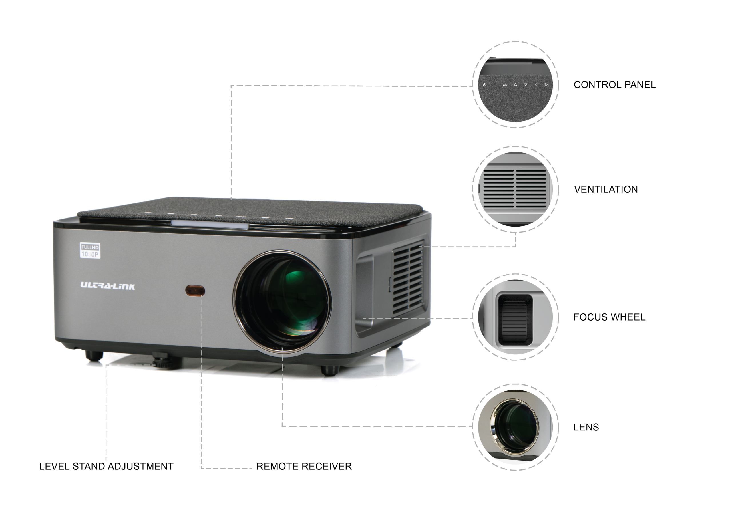 Ultra-Link PJ55 Smart Projector - Image 7